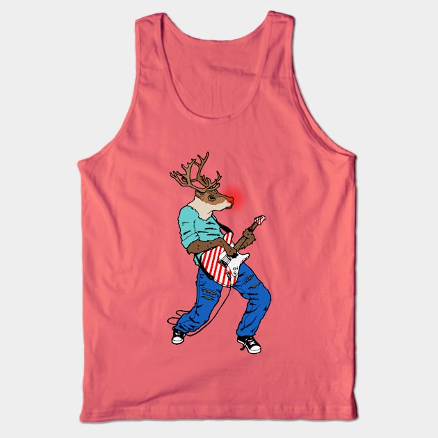 Reindeer Rock Tank Top by deancoledesign